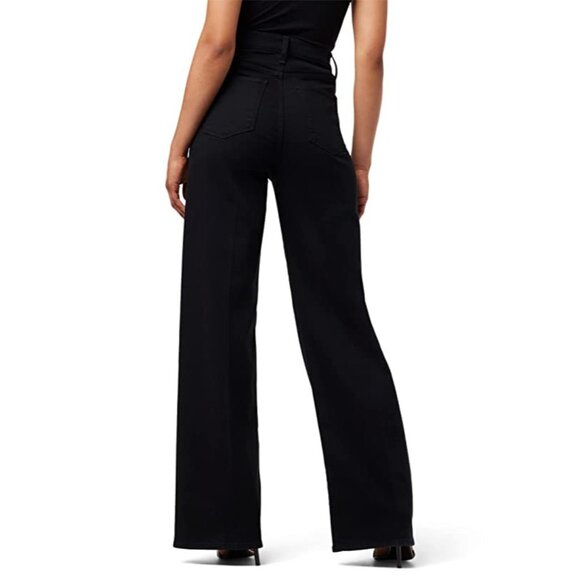 JOE'S JEANS The Mia High Rise Wide Leg Jeans 6/28 Black Vintage Stretch - Picture 3 of 11